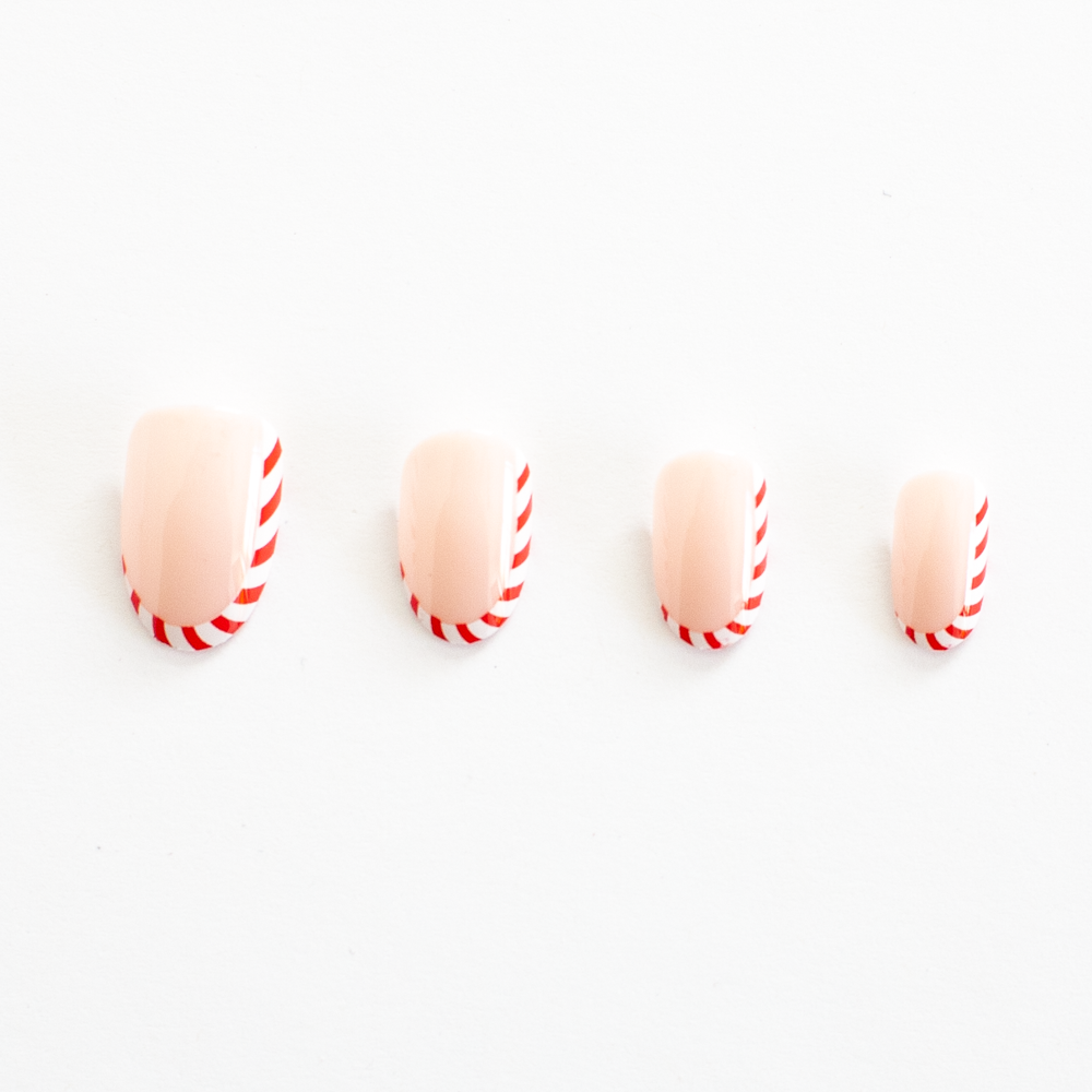 Candy Cane Cutie Press On Nail Set