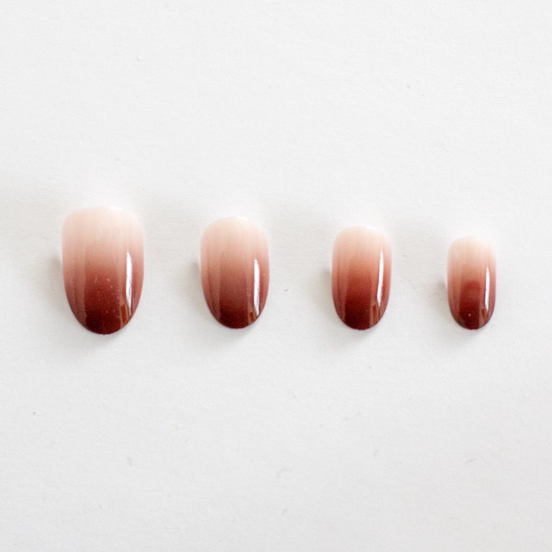 Chocolate Dipped Press On Nail Set