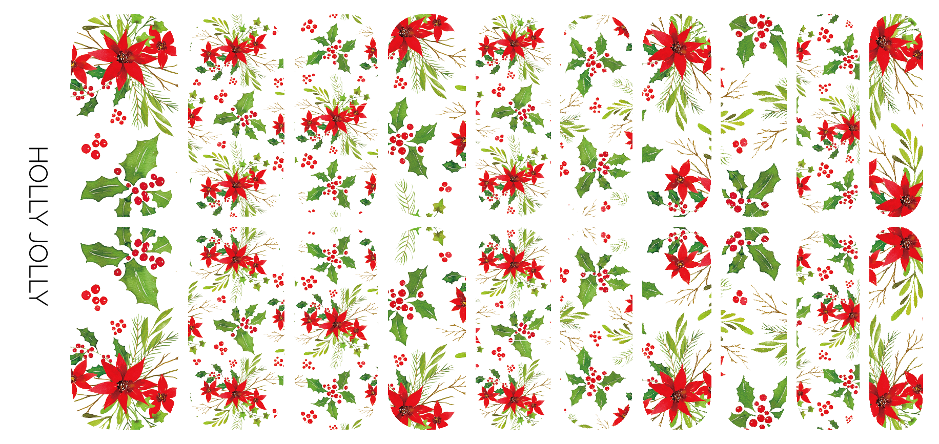 Holly Jolly Nail Wrap Set