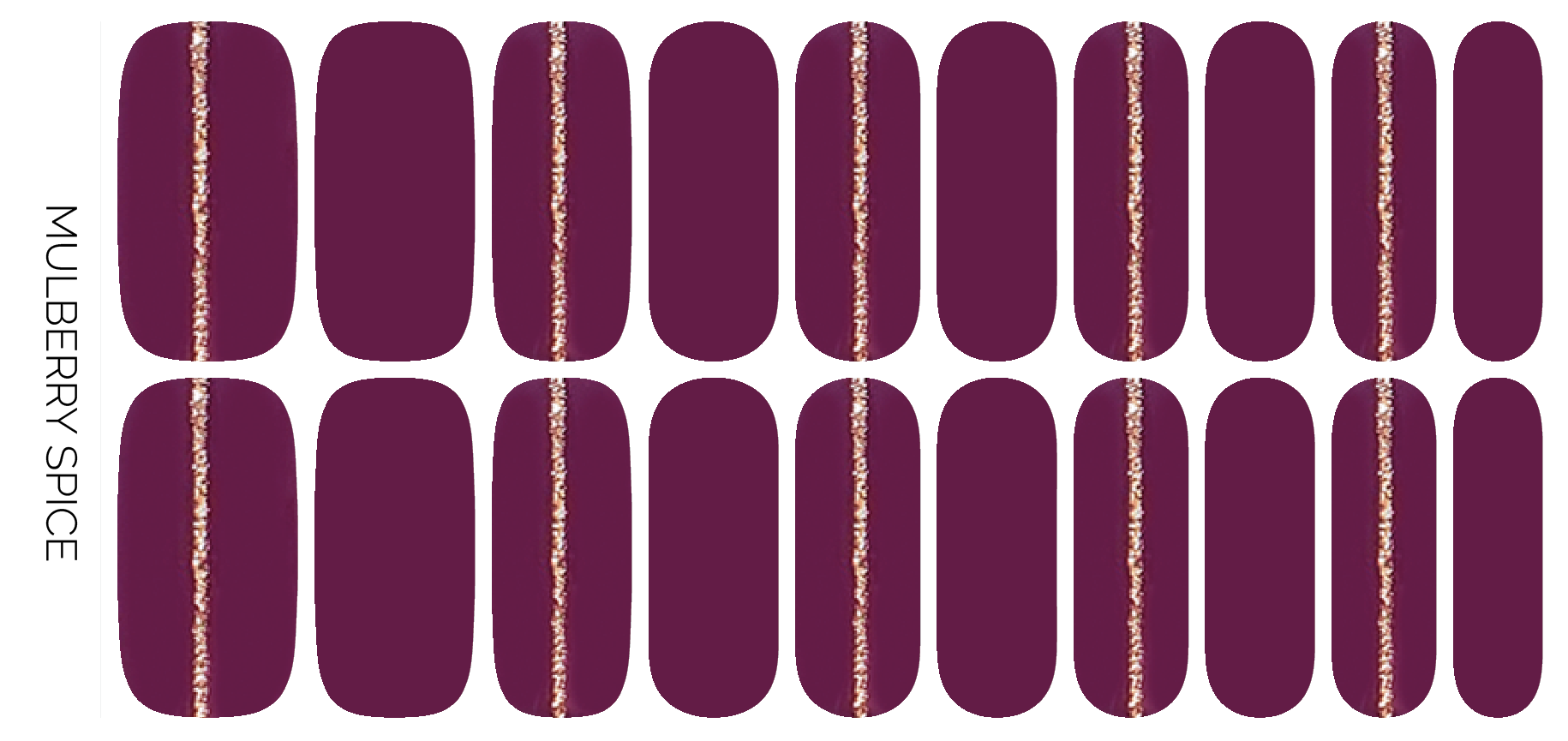 Mulberry Spice Nail Wrap Set