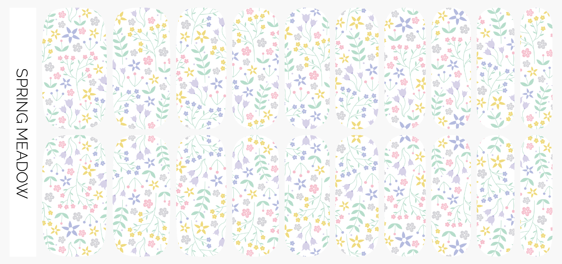 Spring Meadow Nail Wrap Set