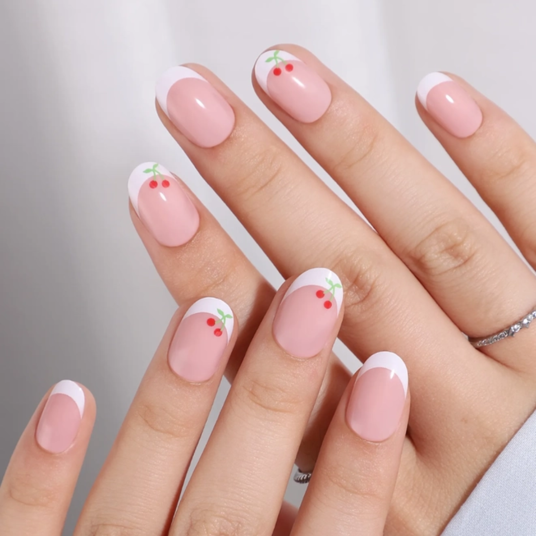 Mon Cherry Press On Nail Set