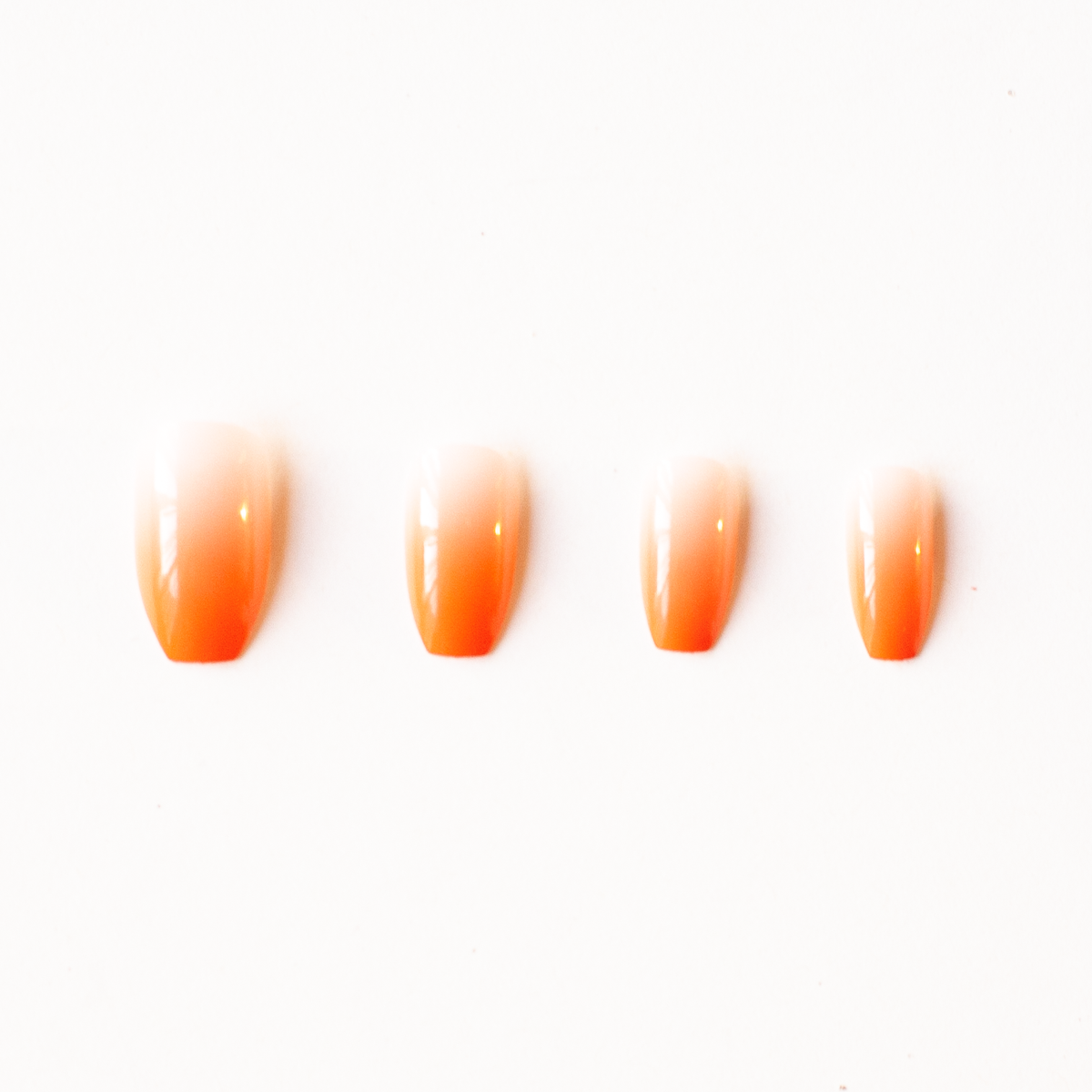 Orange Fade Press On Nail Set