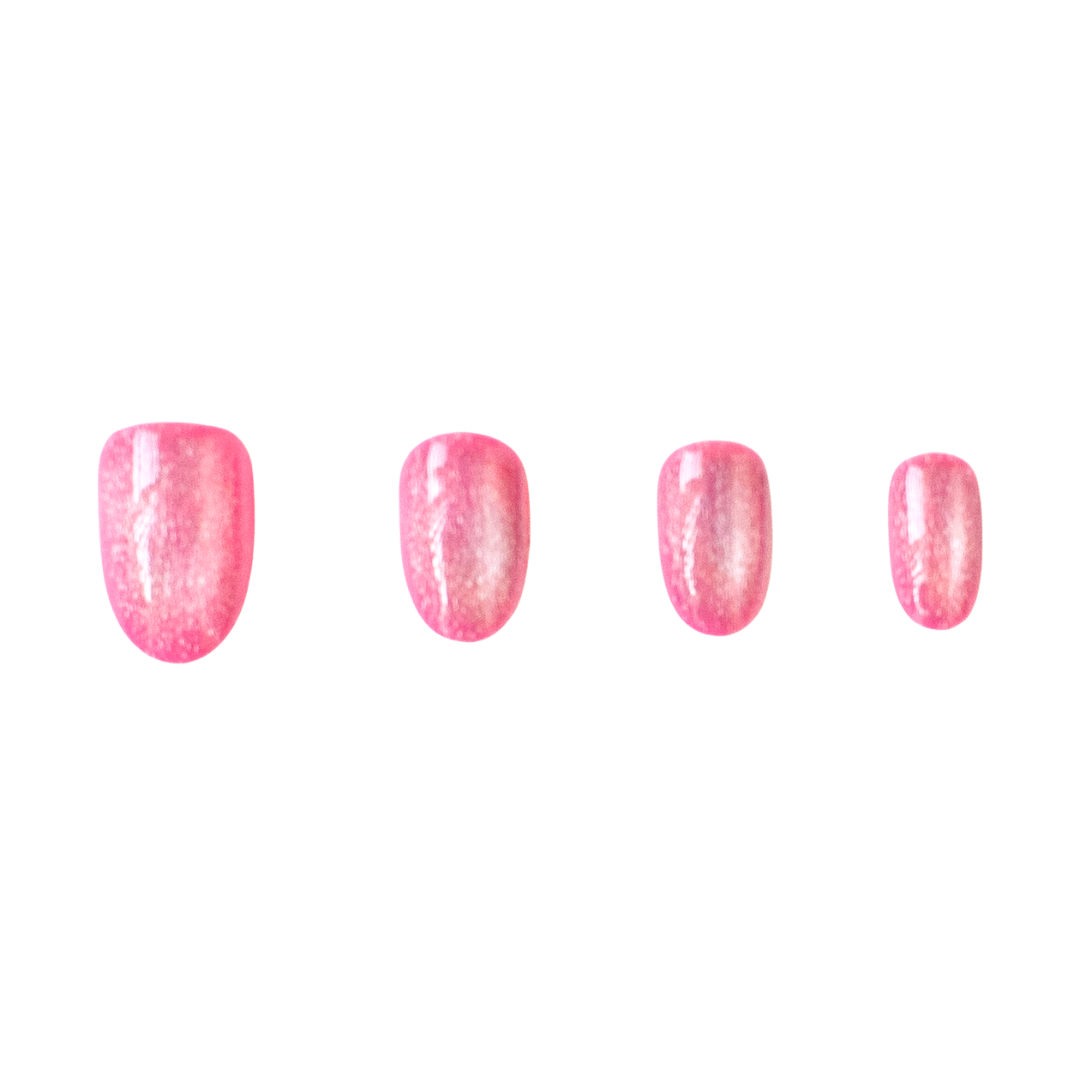 Pink Velvet Press On Nail Set