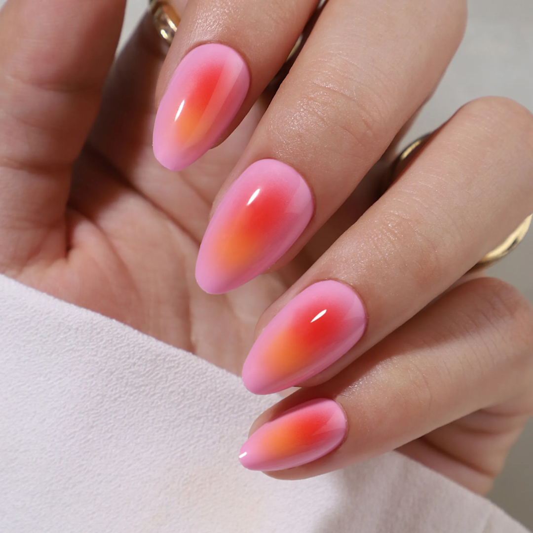 Sunset Aura Press On Nail Set