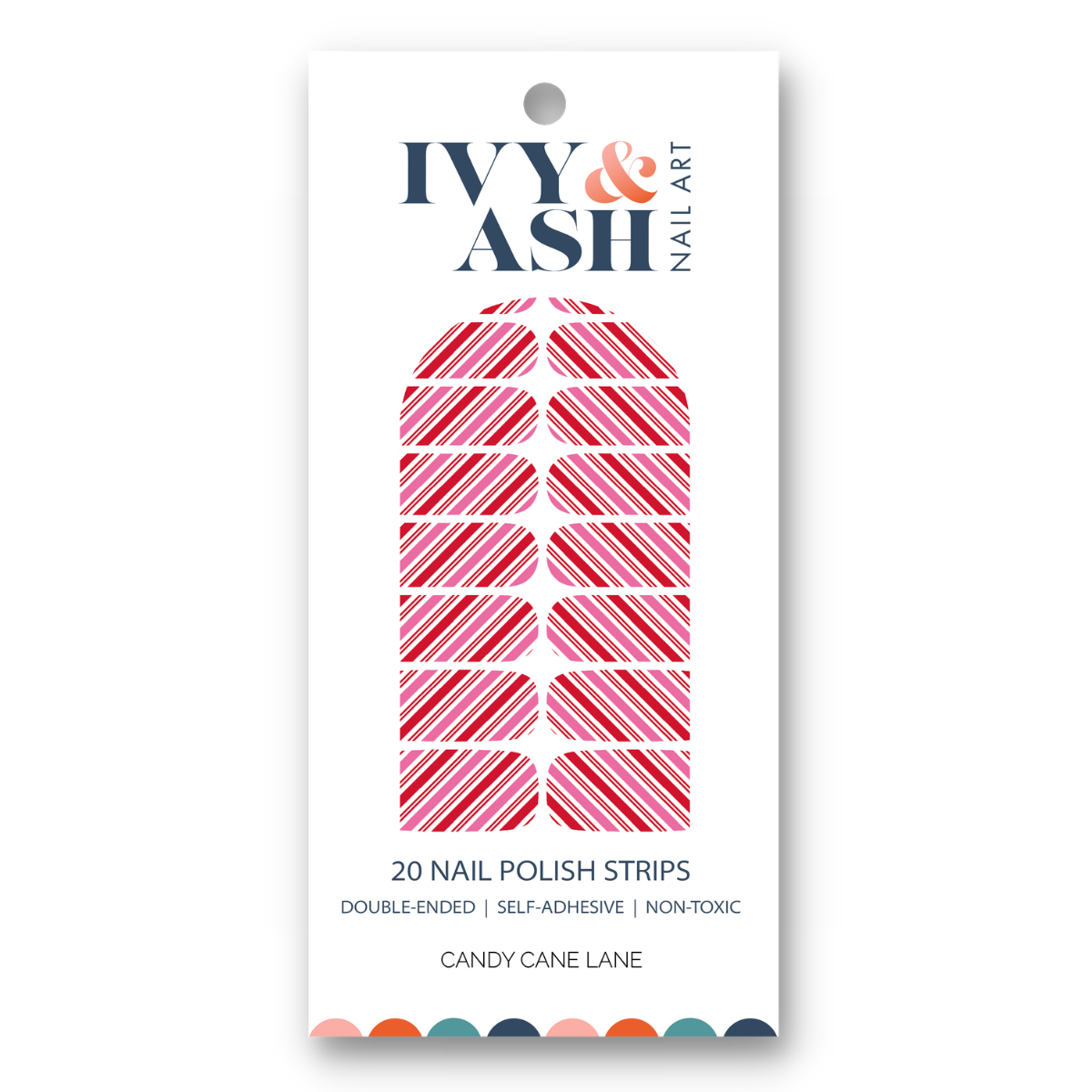 Candy Cane Lane Nail Wrap Set