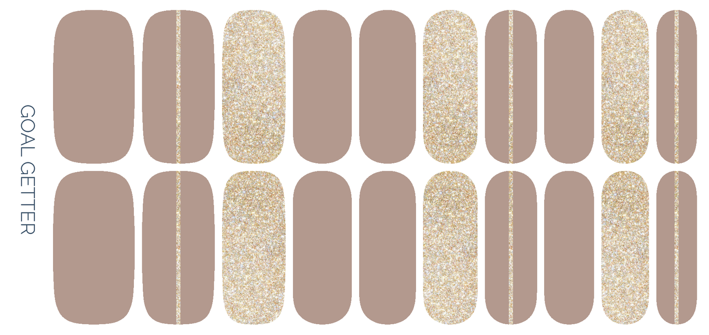 Goal Getter Nail Wrap Set