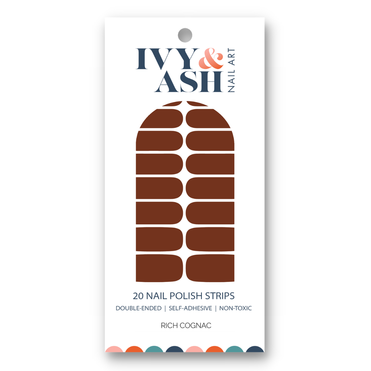 Rich Cognac Nail Wrap Set