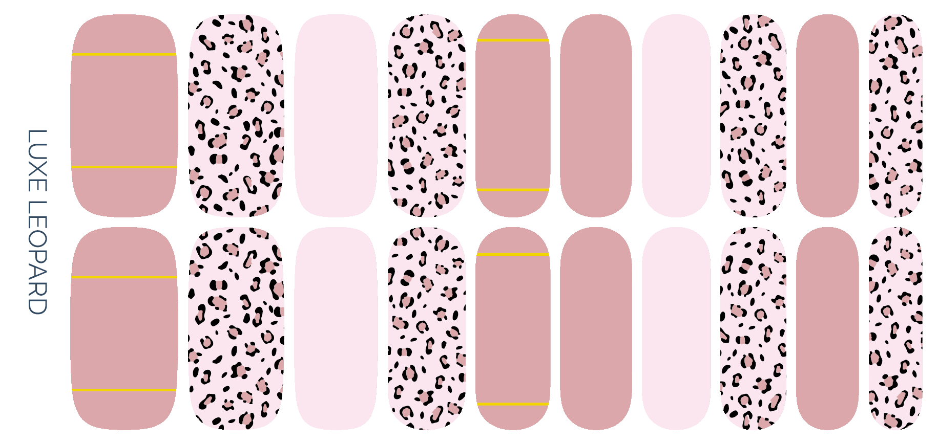 Luxe Leopard Nail Wrap Set