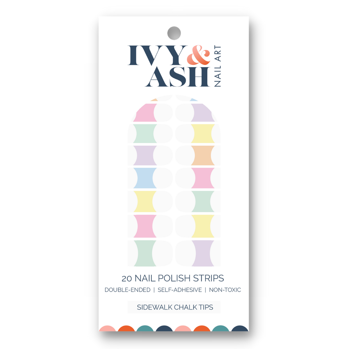 Sidewalk Chalk Tips Nail Wrap Set